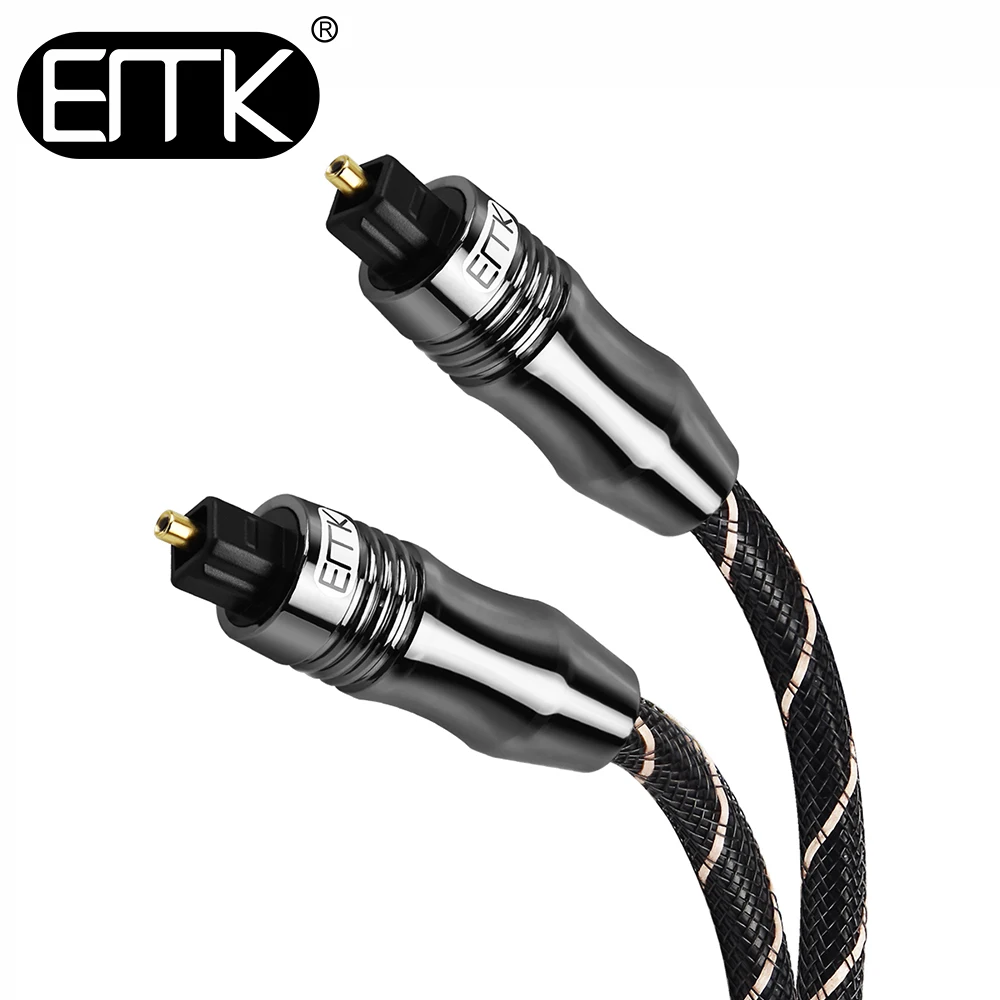 EMK оптический аудио кабель toslink волоконный 1 м 2 3 5 8 10 15 SPDIF усилитель Blu Ray плеер Xbox 360