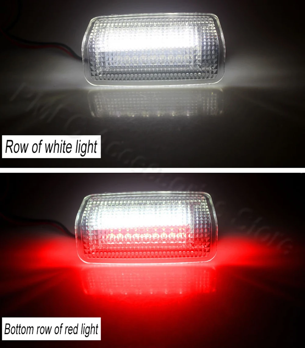 PMFC 1 пара Двухцветная светодиодная дверная лампа светильник свет приветственный