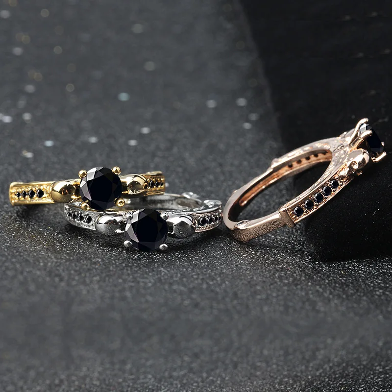 Винтажное готическое кольцо с черепом Дамское круглое в европейском стиле