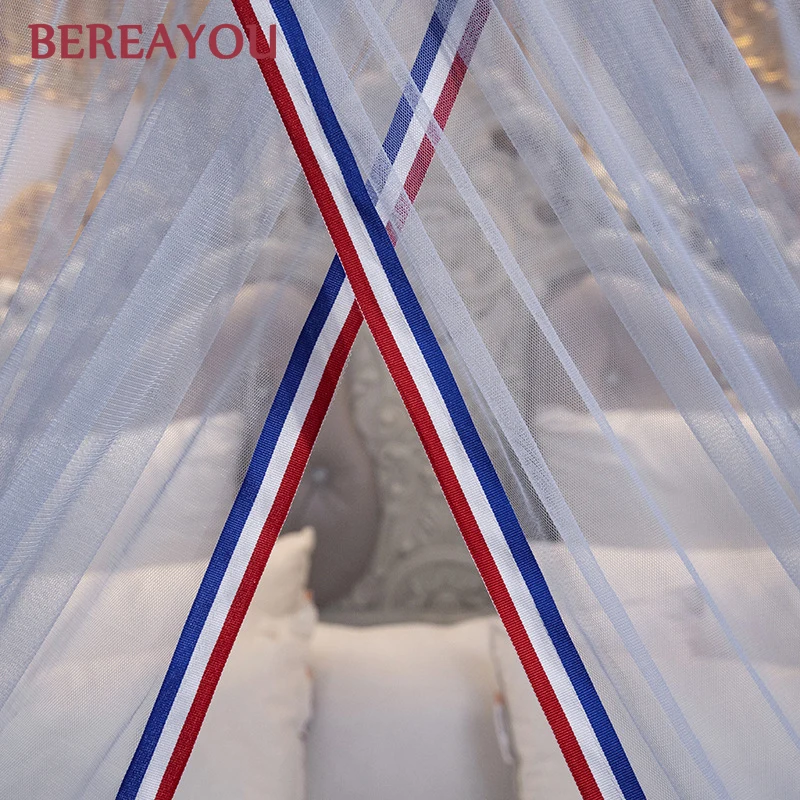 Европейская кровать с москитной сеткой балдахин для девочек декор комнаты