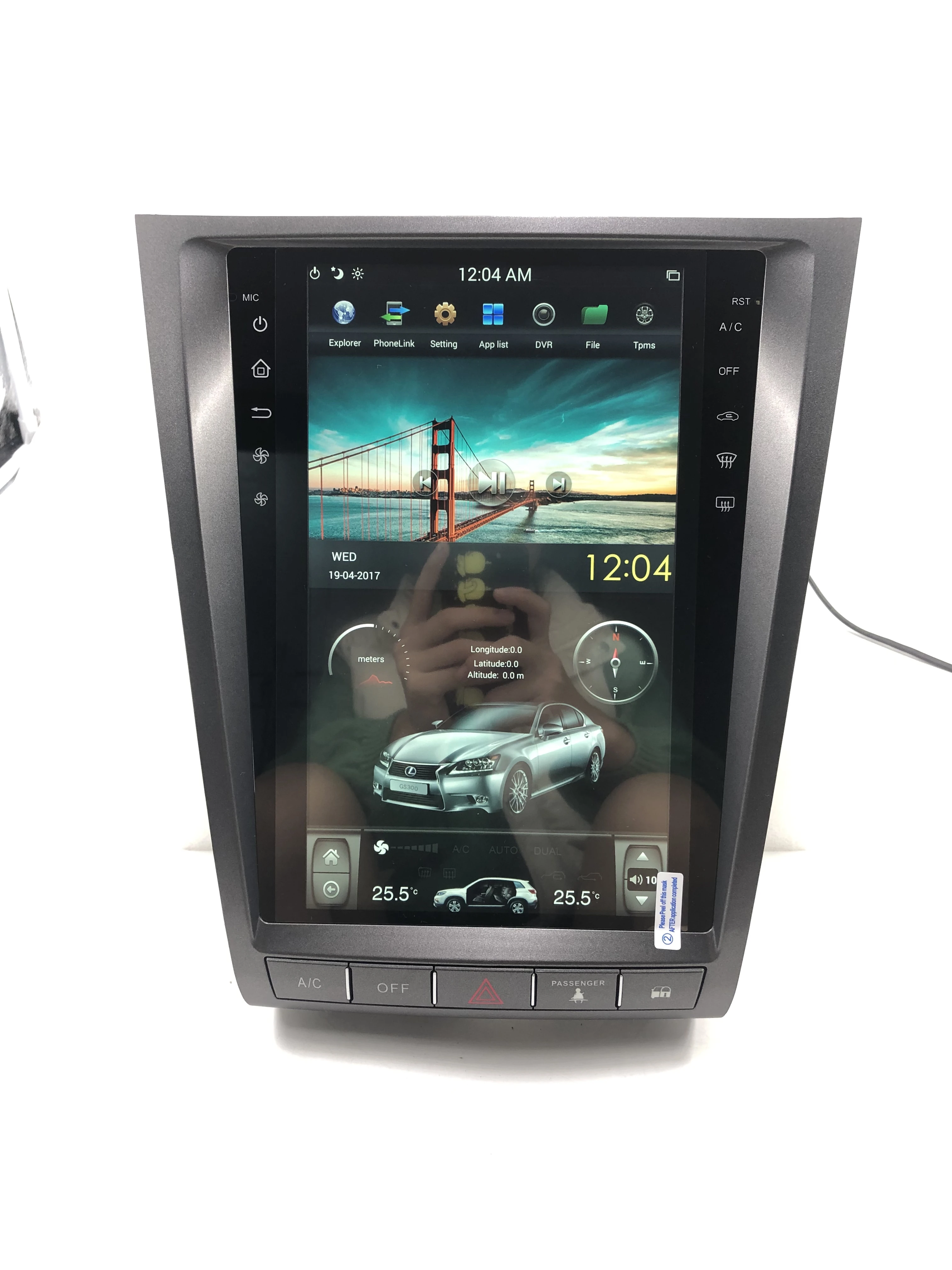 Tesla стиль Android автомобильный мультимедийный dvd-плеер головное устройство для Lexus GS GS300 GS350 GS450 GS460 2004-2012 радио gps Navi видео