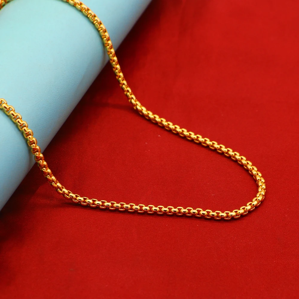 Ожерелье из стерлингового серебра 3 мм ожерелье 925 пробы для мужчин и женщин