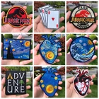 Прайна Парк Юрского периода патчи Вышивка Патчи для одежды железо на патчи на одежде Ван Гог Сердце Патч Аппликация сделай сам патч