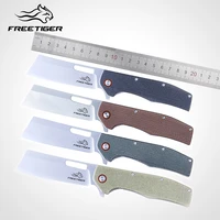 freetiger micarta handle d2 stone wash blade outdoor camping self defence fishing edc hunting knives kitchen small knife ft955