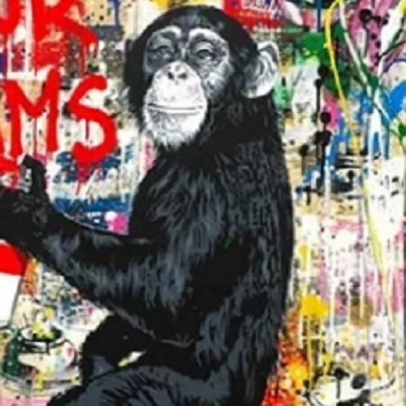 Постер JOYLIVE абстрактные картины Обезьяны животные холст живопись Горилла