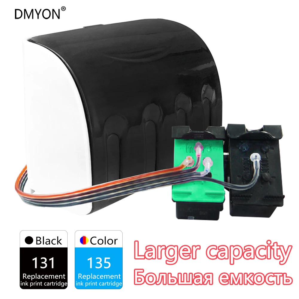 

DMYON Compatible for Hp 131 135 CISS Refill Ink Cartridge PSC 2357 2358 2600 2610 2610 V 2613 2619 2710 2710XI Printers