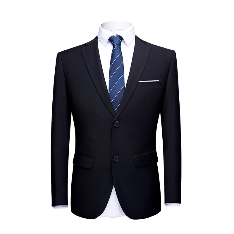 2 Buttons black Shenrun, мужской костюм, пиджак, блейзеры, деловые куртки, формальные, офисные, повседневные, облегающие, черный, зеленый, фиолетовый, розовый, желтый, для свадьбы, вечеринки, выпускного - Цвет: 2 Buttons black