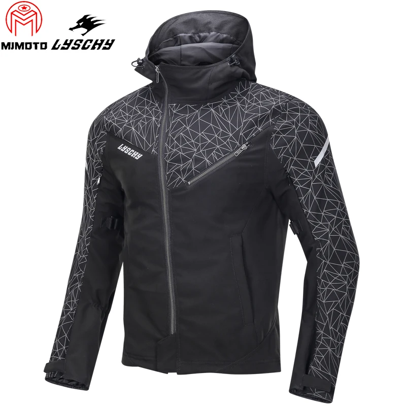 Фирменная Новинка Lyschy Водонепроницаемый мотогонок куртка CE протектор на лето и