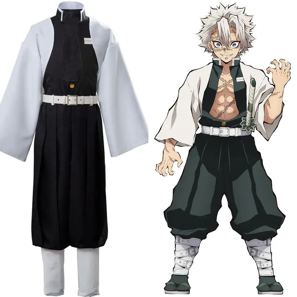 

Anime Demon Slayer Kimetsu no Yaiba Shinazugawa Sanemi Cosplay Costume Kimono Uniform Halloween Carnival Costume