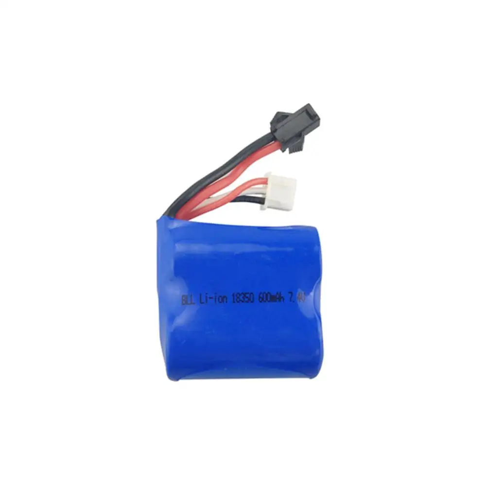 

7.4 600mAh Cylinder Type 18350 Lithium Battery H100 H102 H106 RC Boat Speedboat Battery