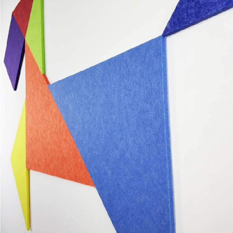 Новинка 9 мм фетровая ткань Tangram Pantern ручной работы дизайнерский Сделай Сам креативный интересный Фотофон для стен