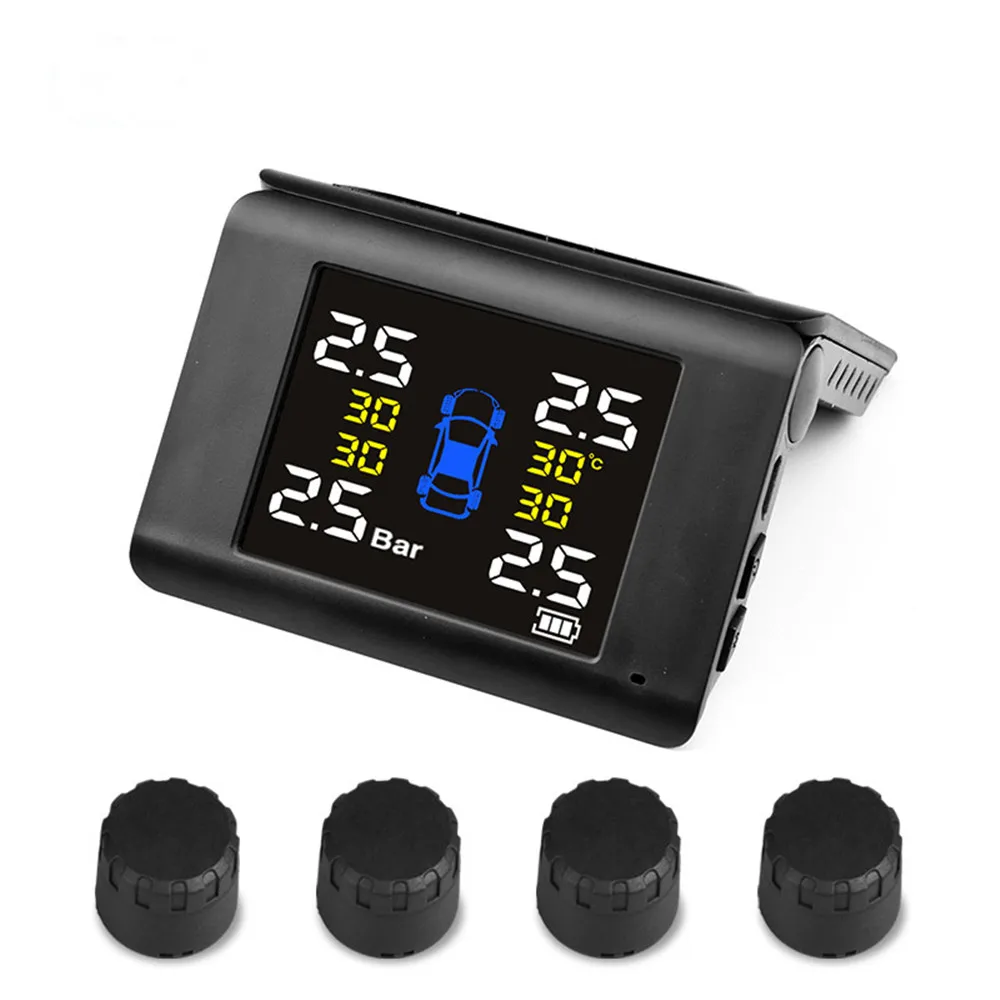 

Система контроля давления в шинах TPMS, складная беспроводная, универсальная, на солнечной батарее