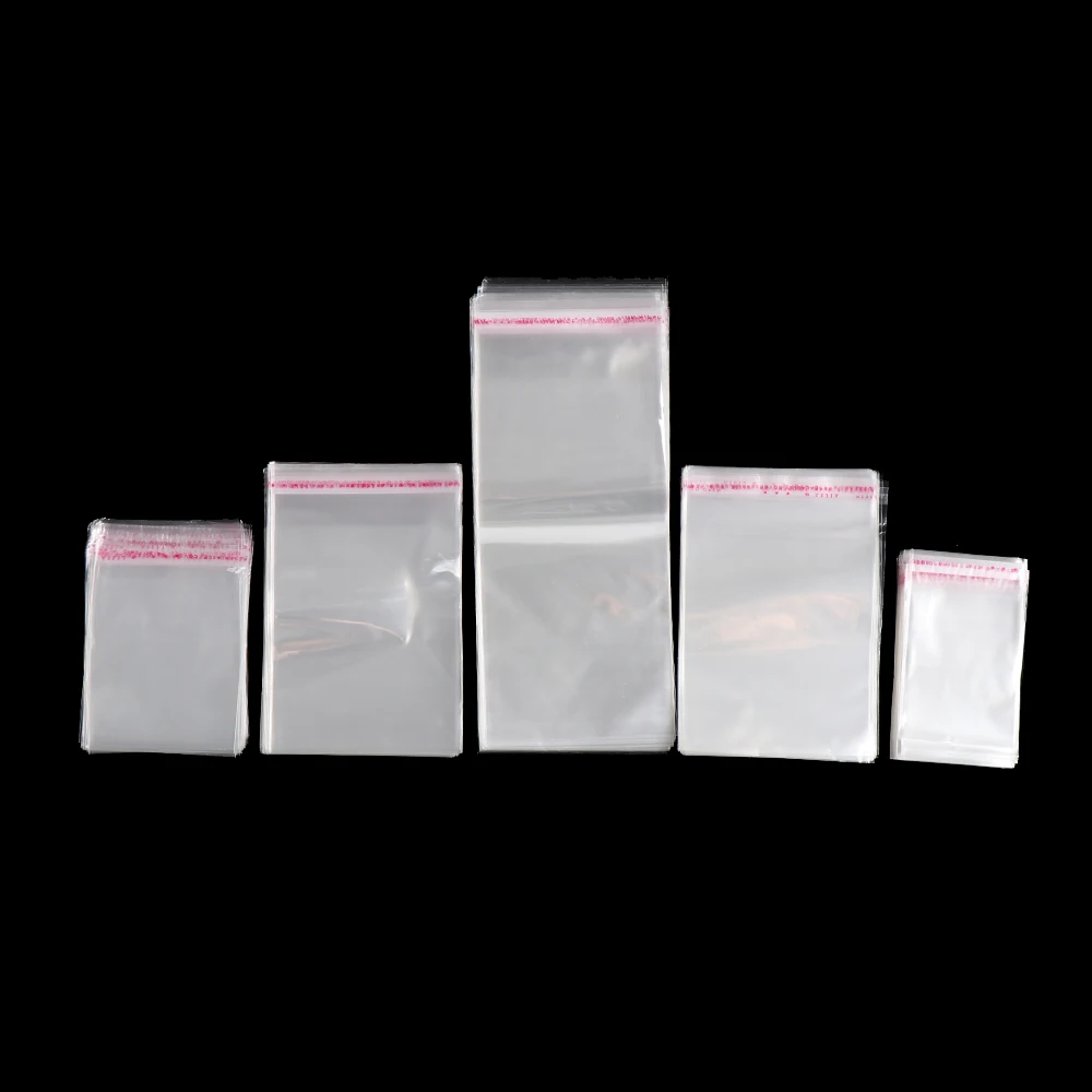 100 шт./упак. прозрачные самоклеящиеся уплотнительные пакеты полипропиленовые