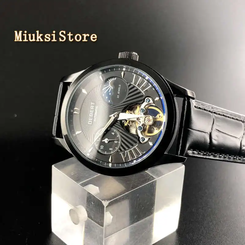 Часы наручные мужские механические Debert Роскошные водонепроницаемые