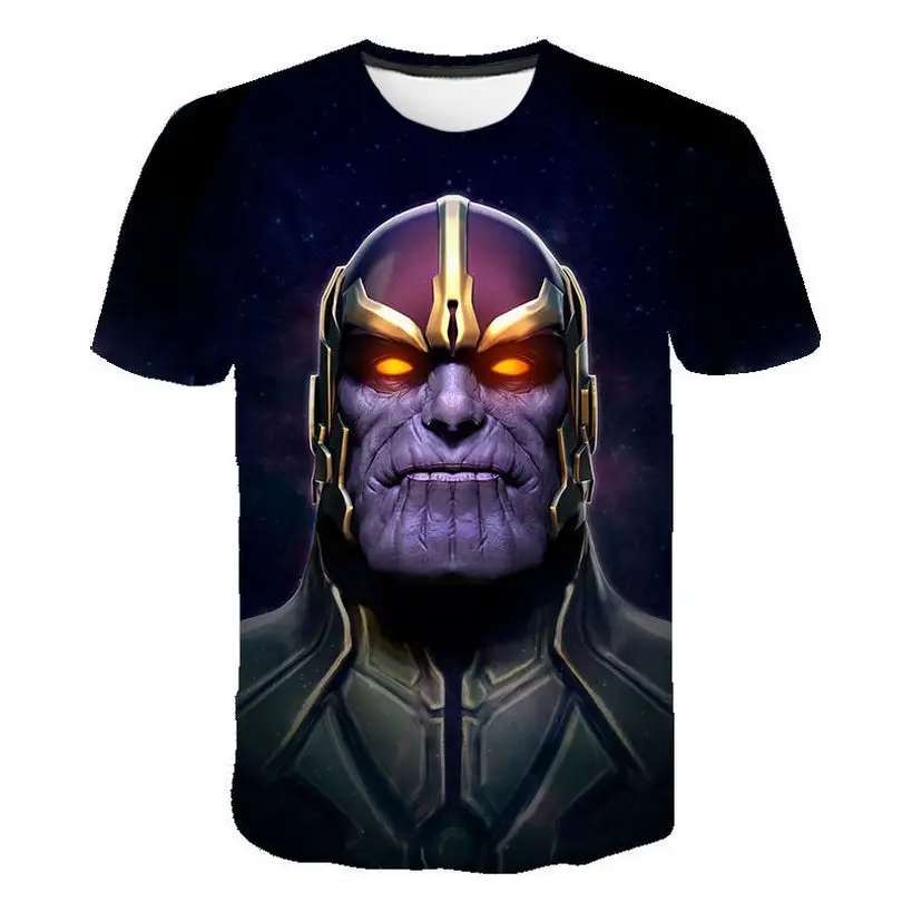 Футболка с 3d графикой Marvel Thanos Polera Hombre футболка вырезом лодочкой Homme Camiseta Masculina