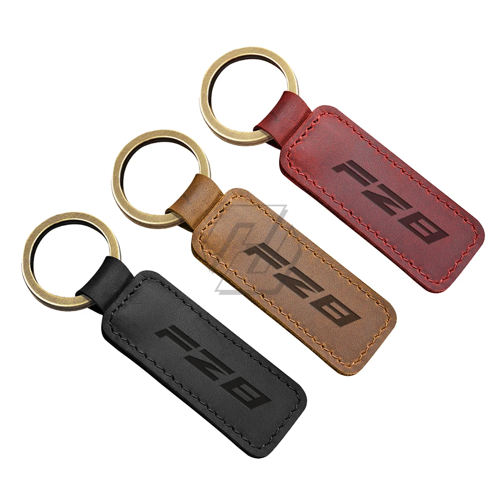 

For Yamaha FZ8 Fazer Models Motorcycle Keychain Cowhide Key Ring
