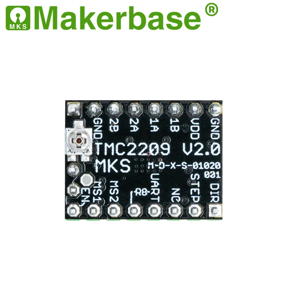 Драйвер шагового двигателя Makerbase MKS TMC2209 2209 StepStick детали для 3D принтера а UART