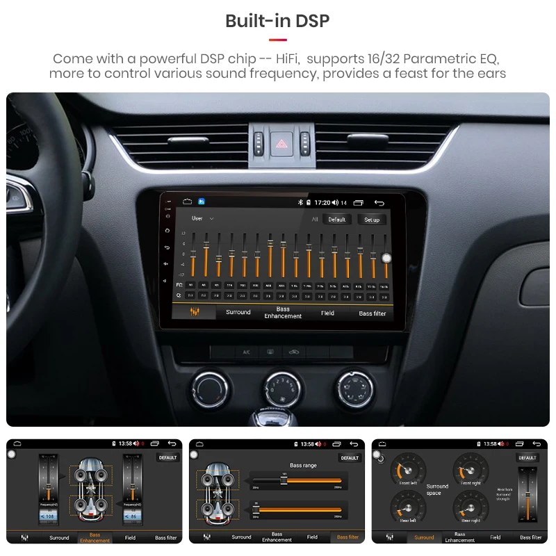 AWESAFE для SKODA Octavia 2013- A7 J10 автомобильный Радио Мультимедиа Видео плеер gps DSP No 2din 2 din Android 9,0 4G+ 64G
