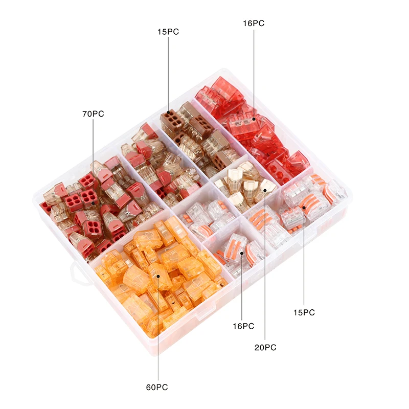 212 шт./корт. Проводной соединитель проводной терминал мини быстрые компактные