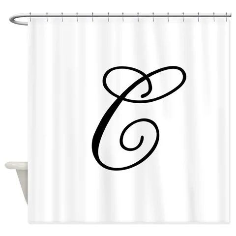 Bickham Script Monogram W занавеска для душа-декоративная ткань занавеска для душа(6" x 70" - Цвет: 2