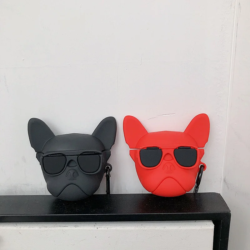 Роскошный трендовый милый 3D силиконовый чехол для Airpods 2, аксессуары для bluetooth-наушников, чехол-сумка, мультяшная коробка для Airpod, чехол