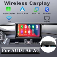 wireless carplay mmi android auto interface box for audi a6 a7 original screen support camera