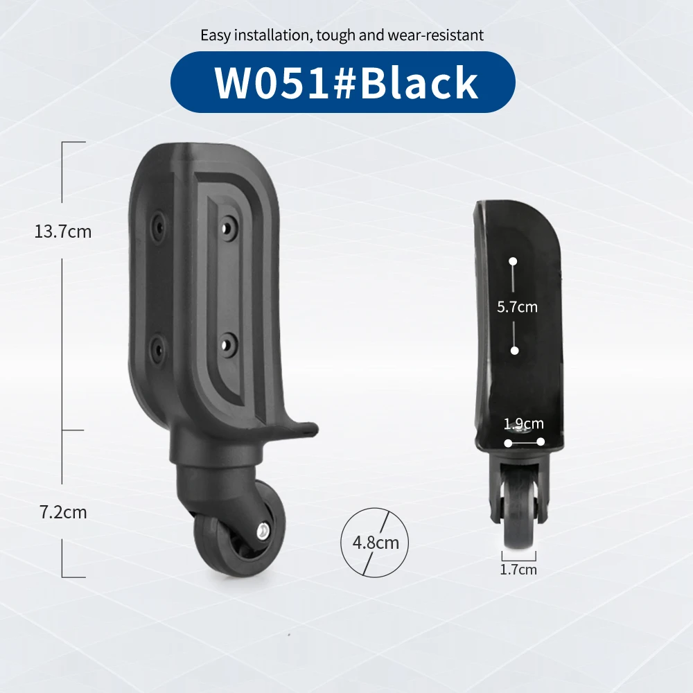 TANGYIPIN W051 Trolley case wheel suitcase luggage password box casters repair accessories universal wear-resistant wheels