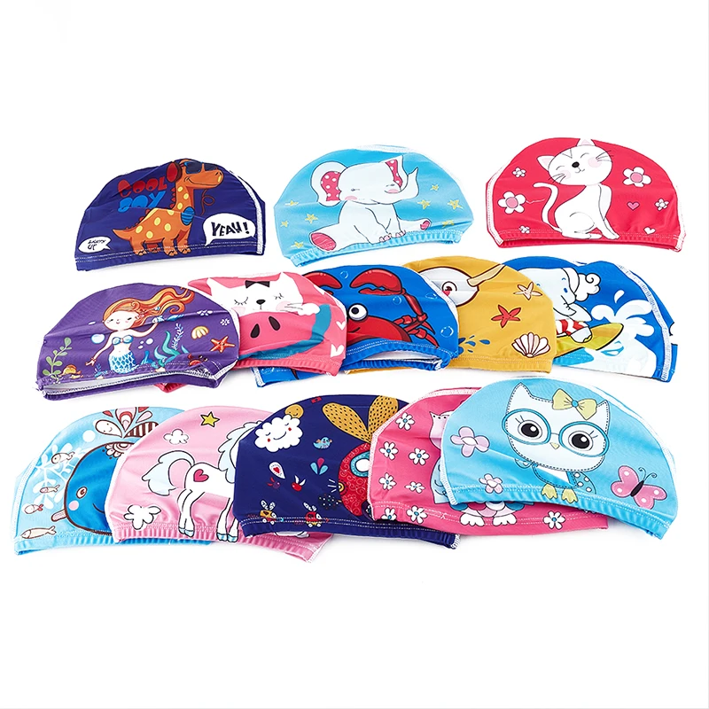 Детская шапочка для купания с мультяшными животными девочек и мальчиков