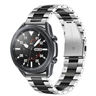 Ремешок из нержавеющей стали для Samsung Galaxy Watch 3 Band 41 мм 45 мм, браслет для Galaxy Watch 46 ммActive2 40 мм 44 мм, 20 мм 22 мм, 2020