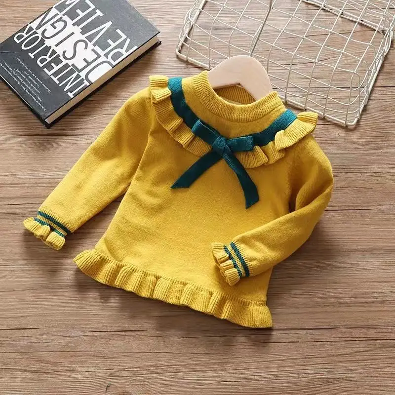 Бархатный пуловер вязаные детские свитера на весну и зиму Теплые Топы для