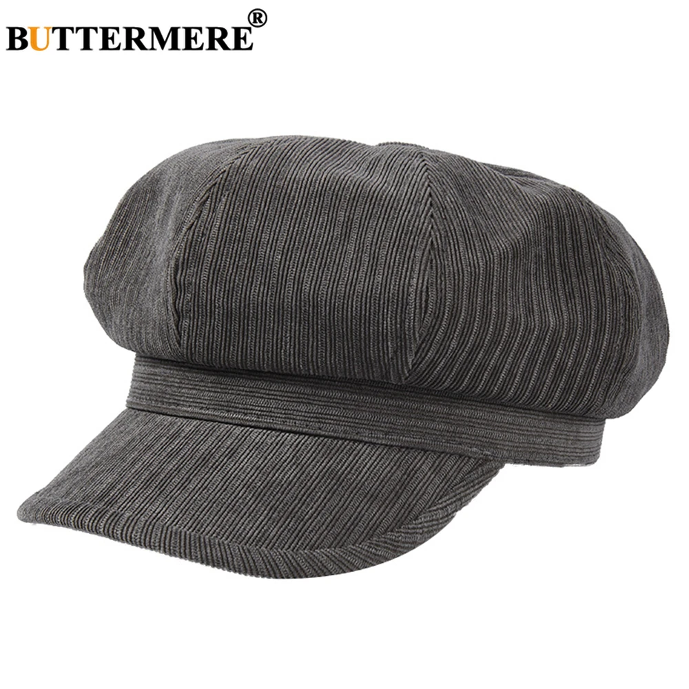 Кепка BUTTERMERE s Вельветовая Женская кепка Newsboy желтая Дамская восьмиугольная кепка винтажная Повседневная Осенняя зимняя Брендовая женская шапка художника