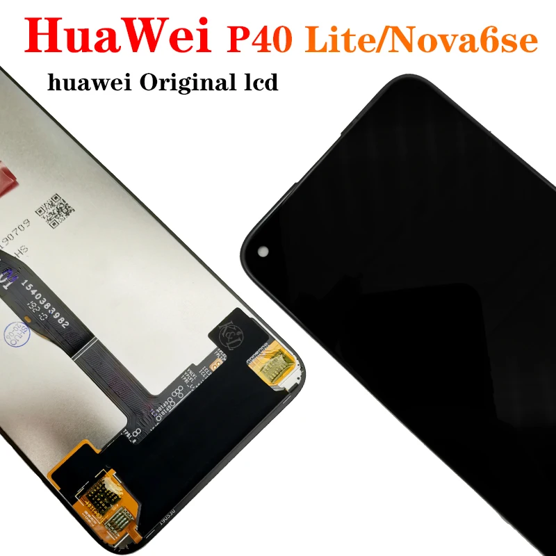 Оригинальный сменный дисплей 6 4 дюйма с рамкой для Huawei P40 Lite ЖК-дисплей сенсорным