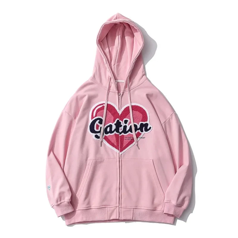 

Korean loose casual all-match long-sleeved warm sports sweater Oversized hoodie clothes sweet and cute sweater women's thin