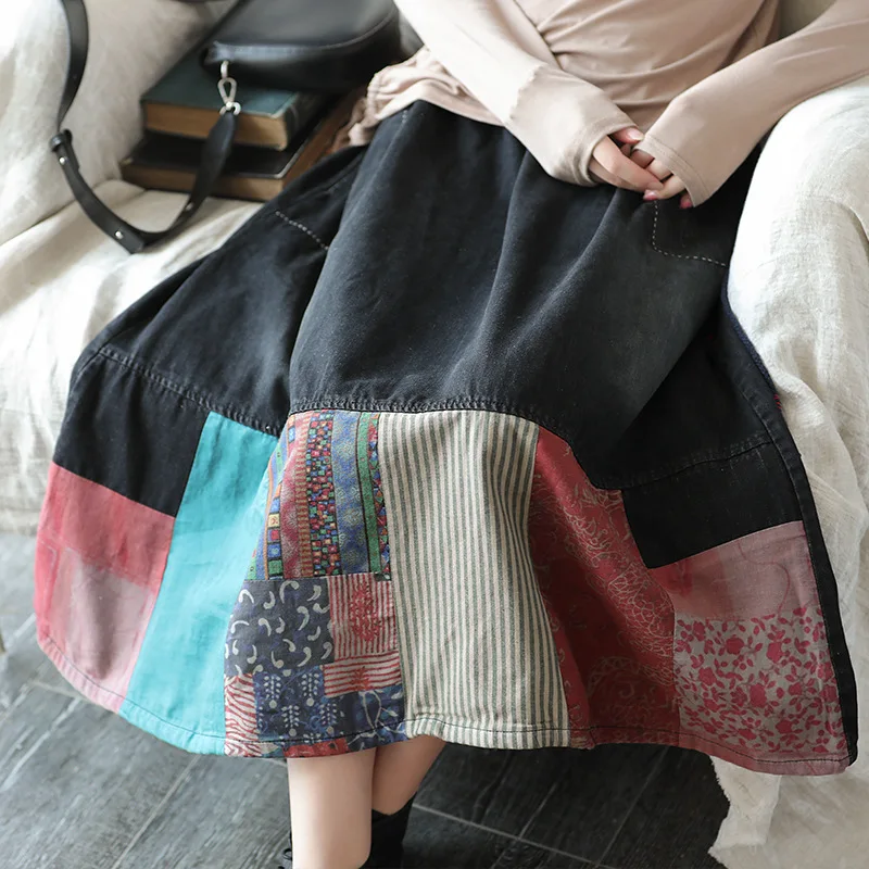 Осенняя юбка женская модная повседневная джинсовая 2019 новая для женщин с