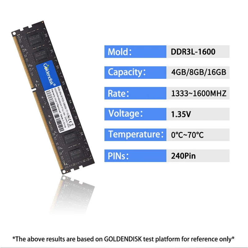 Оперативная память Goldendisk ddr3 4 ГБ 8 16 2400 МГц 1 2 В 288pin высокоскоростная