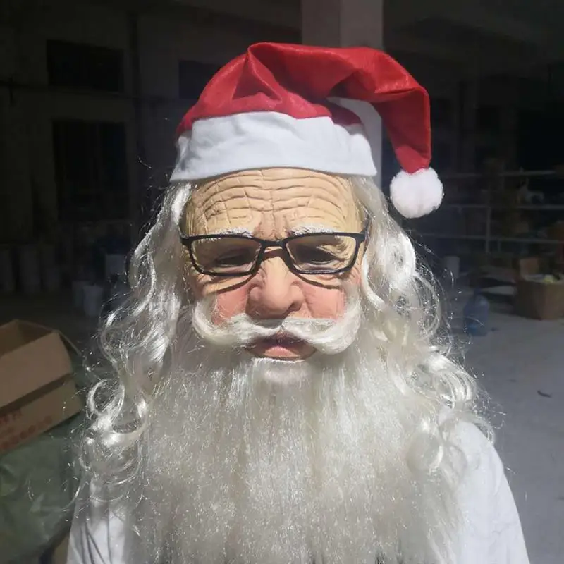 Страшная маска для пожилых людей реалистичный страшный женский костюм