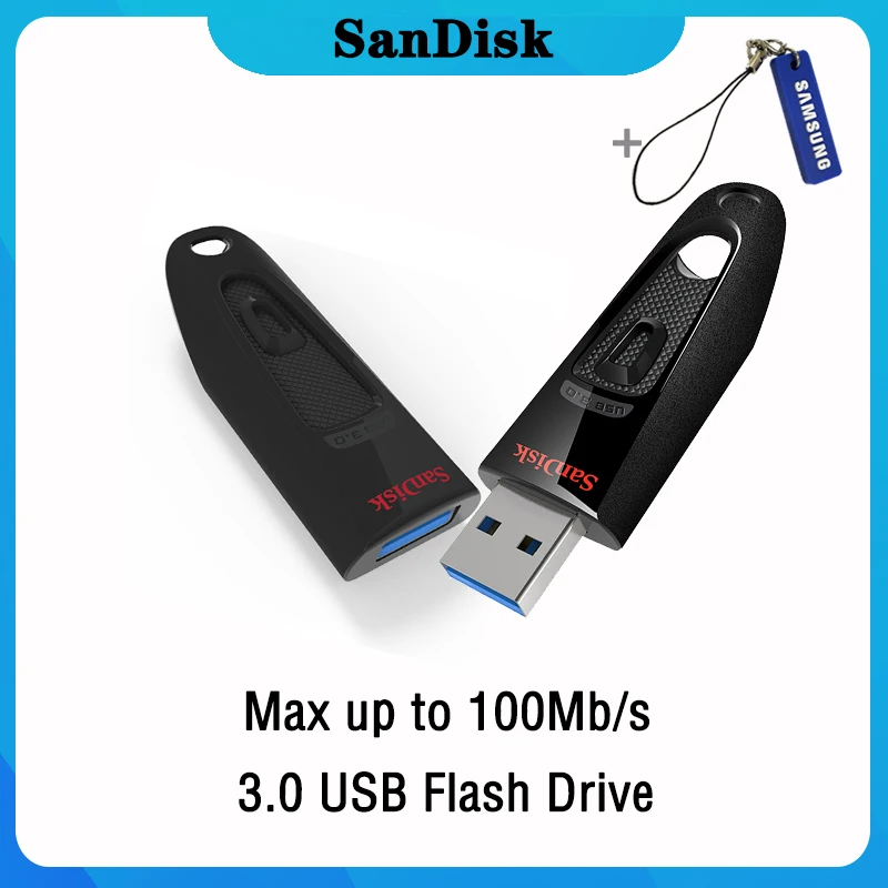 Sandisk USB 3 0 флеш накопитель 128 Гб 64 ГБ 32 256 16 диск на ключ памяти|USB флэш-накопители| |