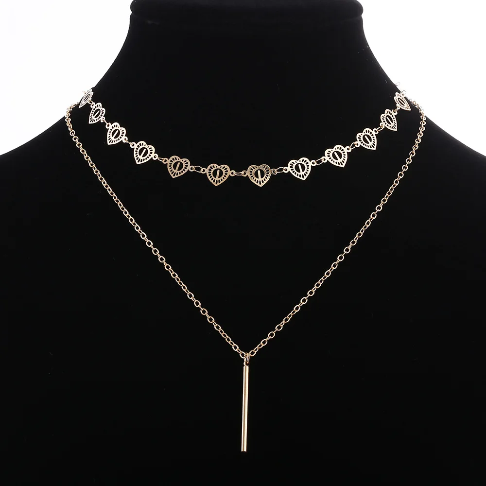 Внешняя торговля женское ожерелье ручной работы с подвеской в виде двух