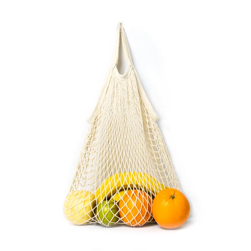 Бежевые органические хлопковые сумки для покупок многоразовые рыночные