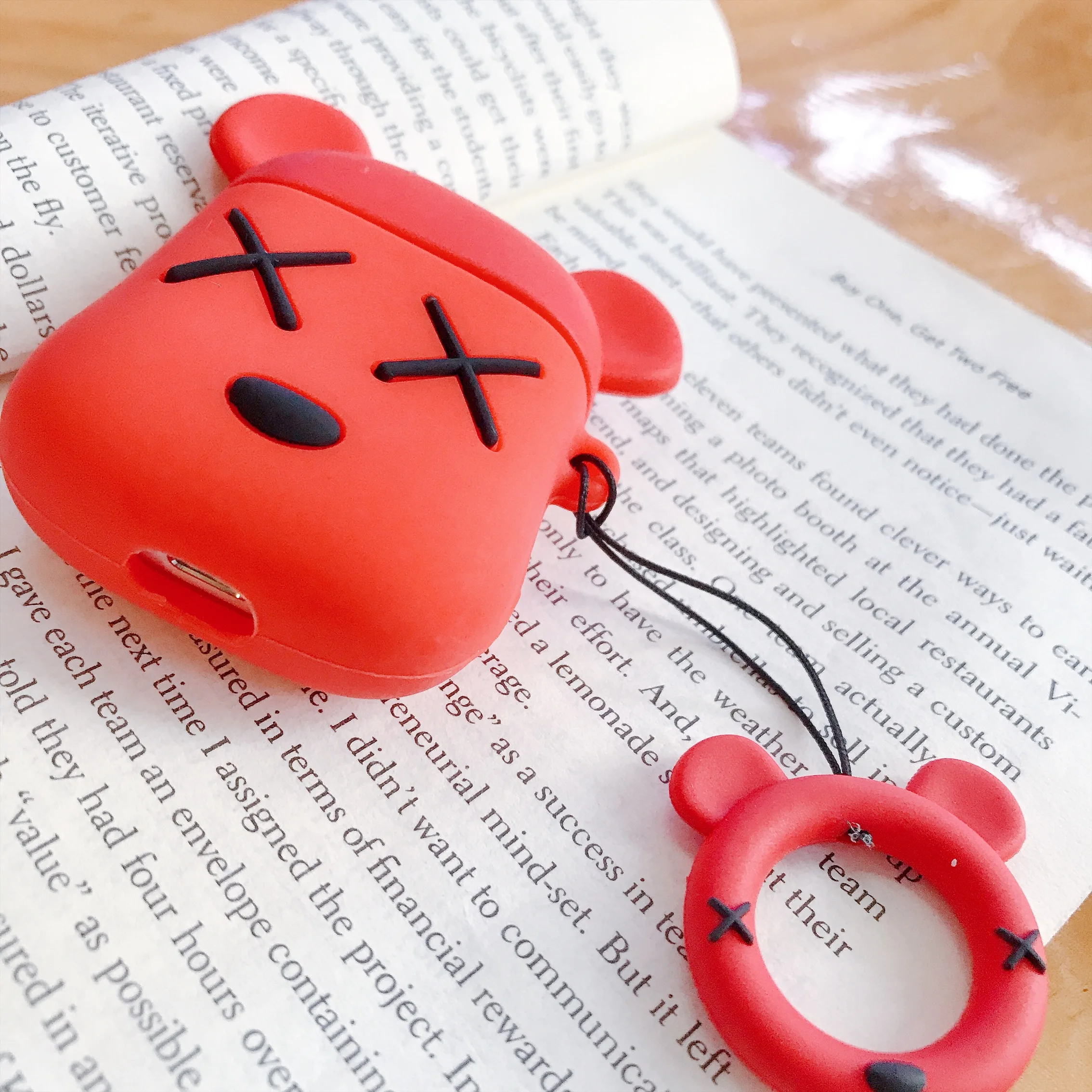 Мультяшный чехол для наушников Apple airpods беспроводной Bluetooth модный роскошный
