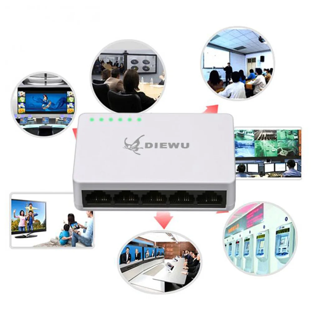 100 Мбит/с домашний настенный самоадаптивный LAN Универсальный полудуплексный