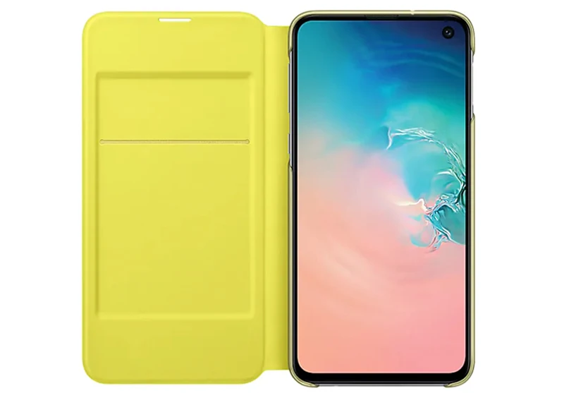 Yellow Samsung светодиодный Обложка Smart Cover чехол для телефона для samsung Galaxy S10 SM-G9730 S10X SM-G9700 S10 E S10E S10Plus G9750 - Цвет: Yellow