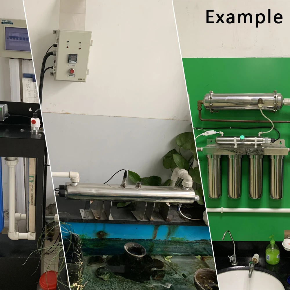 

Boerray 12W 1GPM Water UV Disinfection Sterilizer Purification System for Household Water Filter UV Lamp Tube Sterilizer Kit