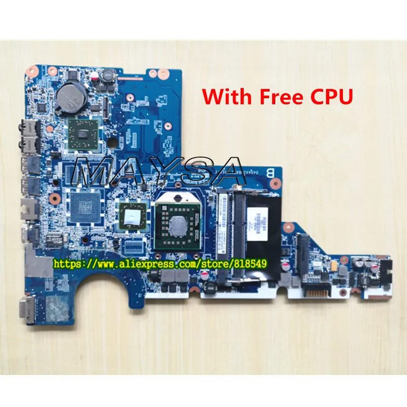Mainboard com Processador para hp 592809001 Da0ax2mb6e1 Rev: e Ajuste para hp Cq62 G62 Cq42 G42 Caderno pc