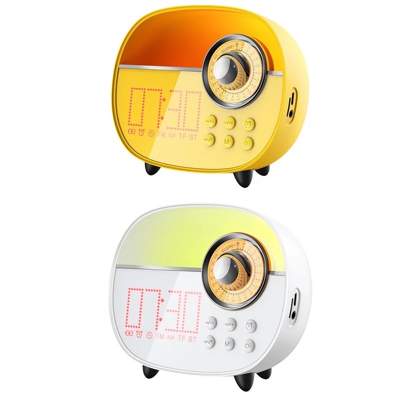 

Светильник для пробуждения, цветная Ночная лампа, светодиодный Будильник с Bluetooth и FM-радио, для девочек, малышей, детской комнаты