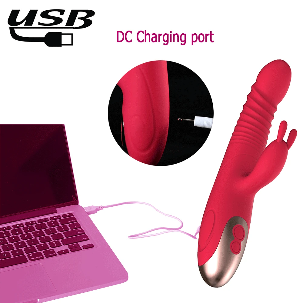 Двойной вибратор фаллоимитатор с подогревом G Spot AV волшебная палочка секс