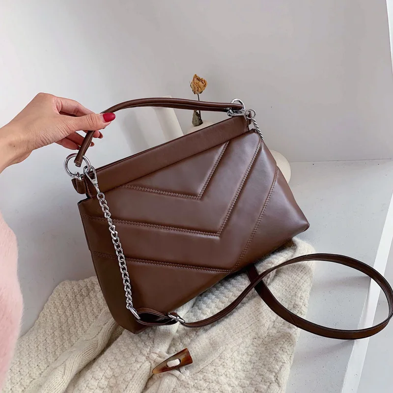 Женская сумка новинка 2019 известный бренд модная с каменным узором на цепочке