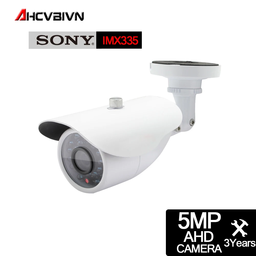 Новое поступление супер HD 5MP AHD CCD камера безопасности CCTV белая металлическая пуля