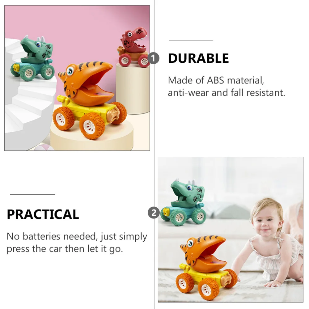 

1pc Stegosaurus Inertial Car Press Go Car for Kids Children