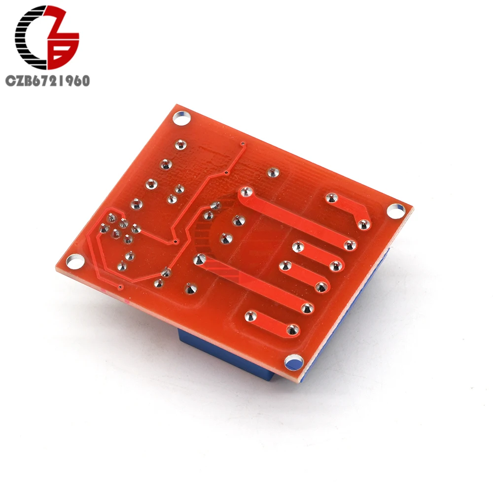 2 канала DC 24V Красный PCB релейный модуль высокого и низкого уровня триггерный с
